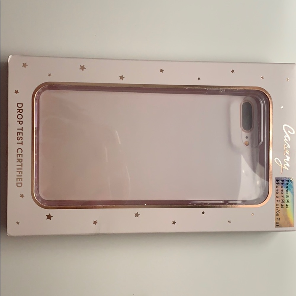 Casey iPhone 8/7/6 Plus Clear phone case.